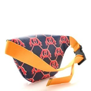 Gucci Coated Canvas Interlocking G Snail Childrens Belt Bag Blue